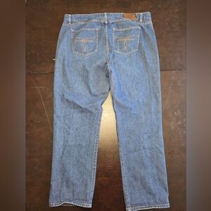 Ralph Lauren LRL Women's 14W Straight Leg Blue Jeans